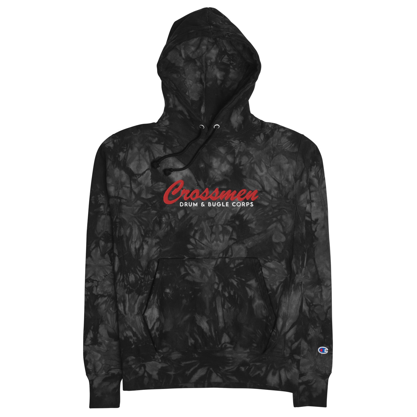 Crossmen Embroidered Unisex Champion tie-dye hoodie