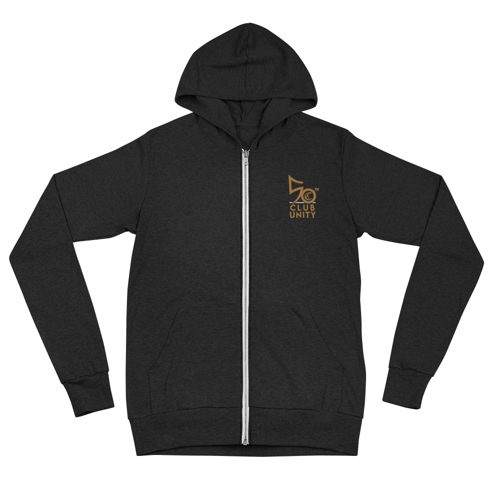 50th Club Unity Unisex zip hoodie