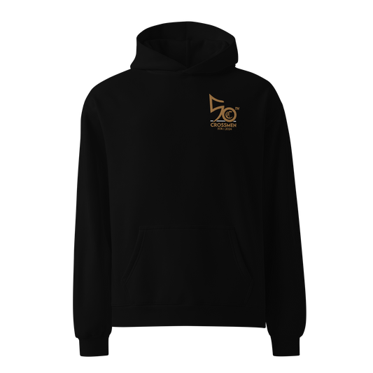 50th Anniversary embroidered oversized hoodie