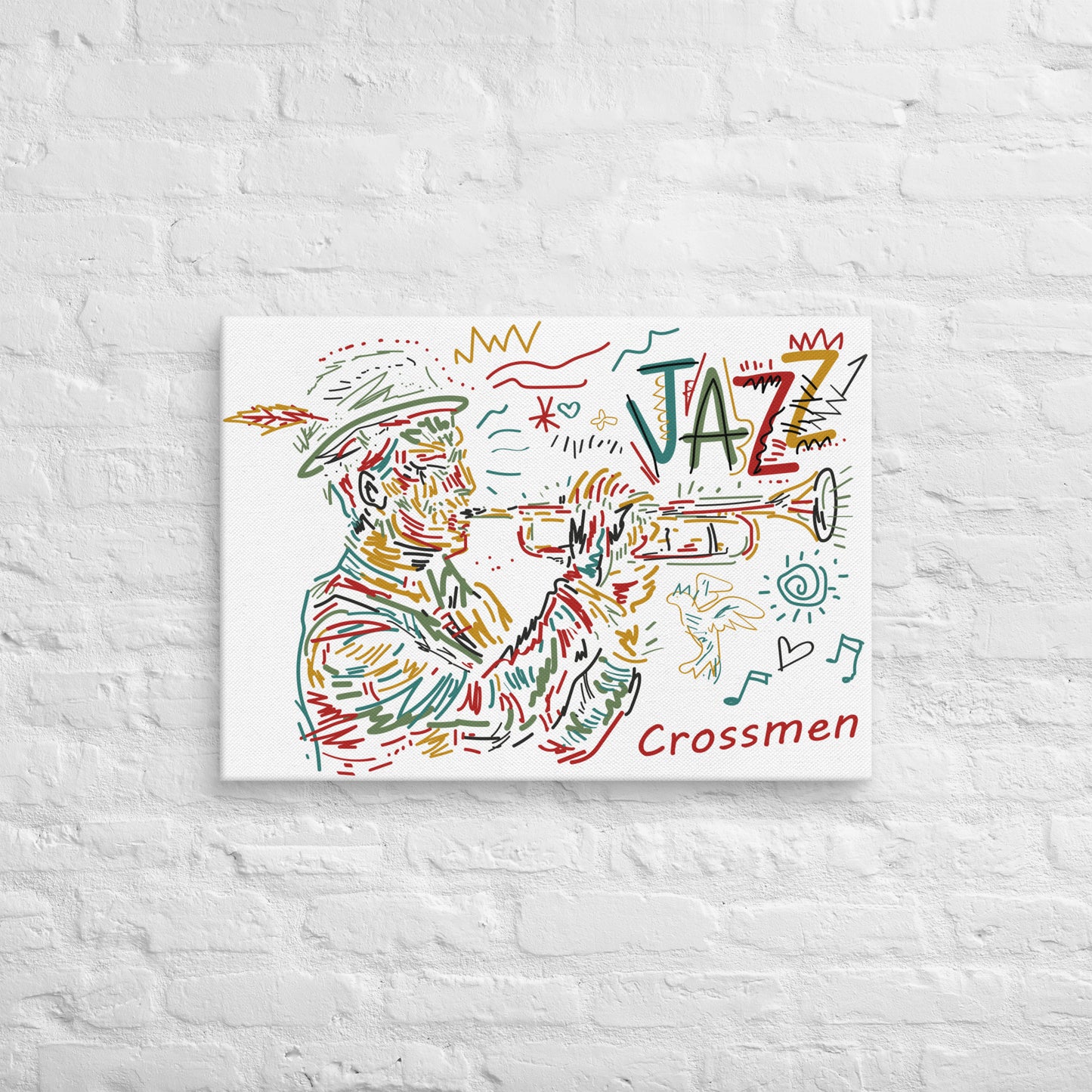 Crossmen Jazz Flag Canvas