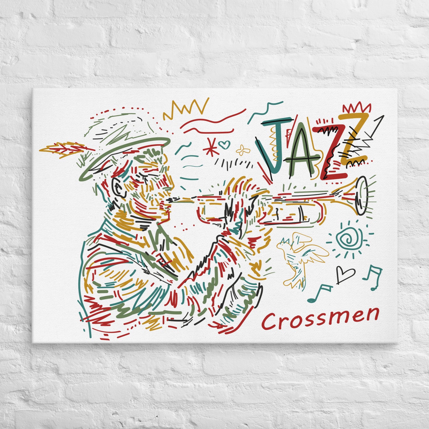 Crossmen Jazz Flag Canvas