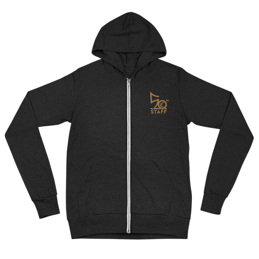 Staff Unisex zip hoodie