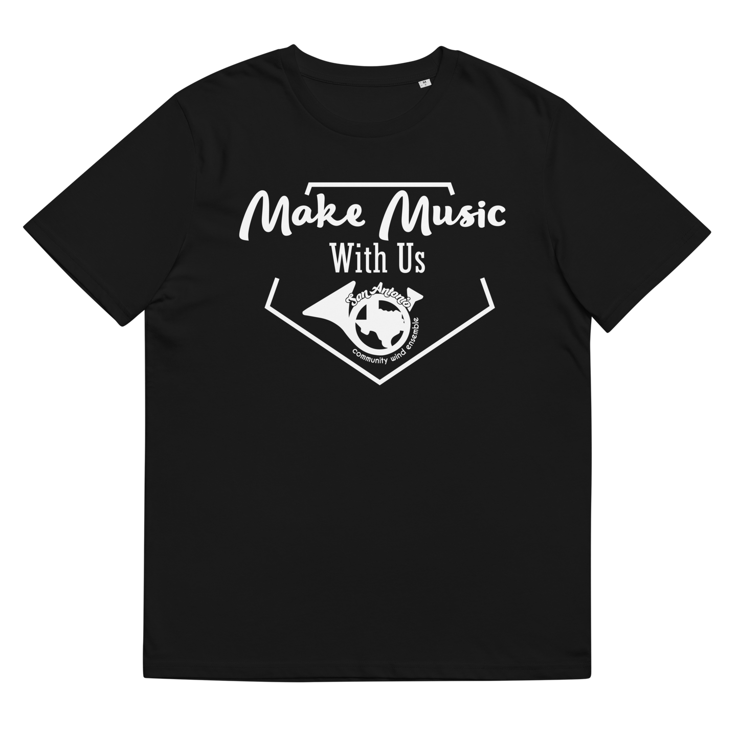 Make Music With Us! Unisex organic cotton t-shirt