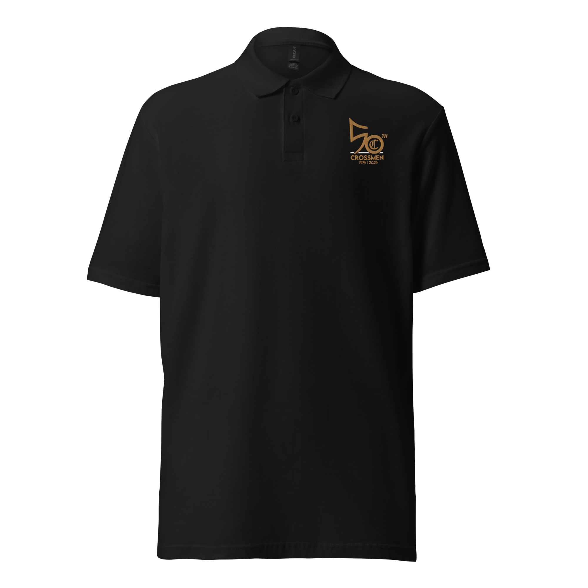 crossmen 50th Anniversary Embroidered Unisex pique polo shirt