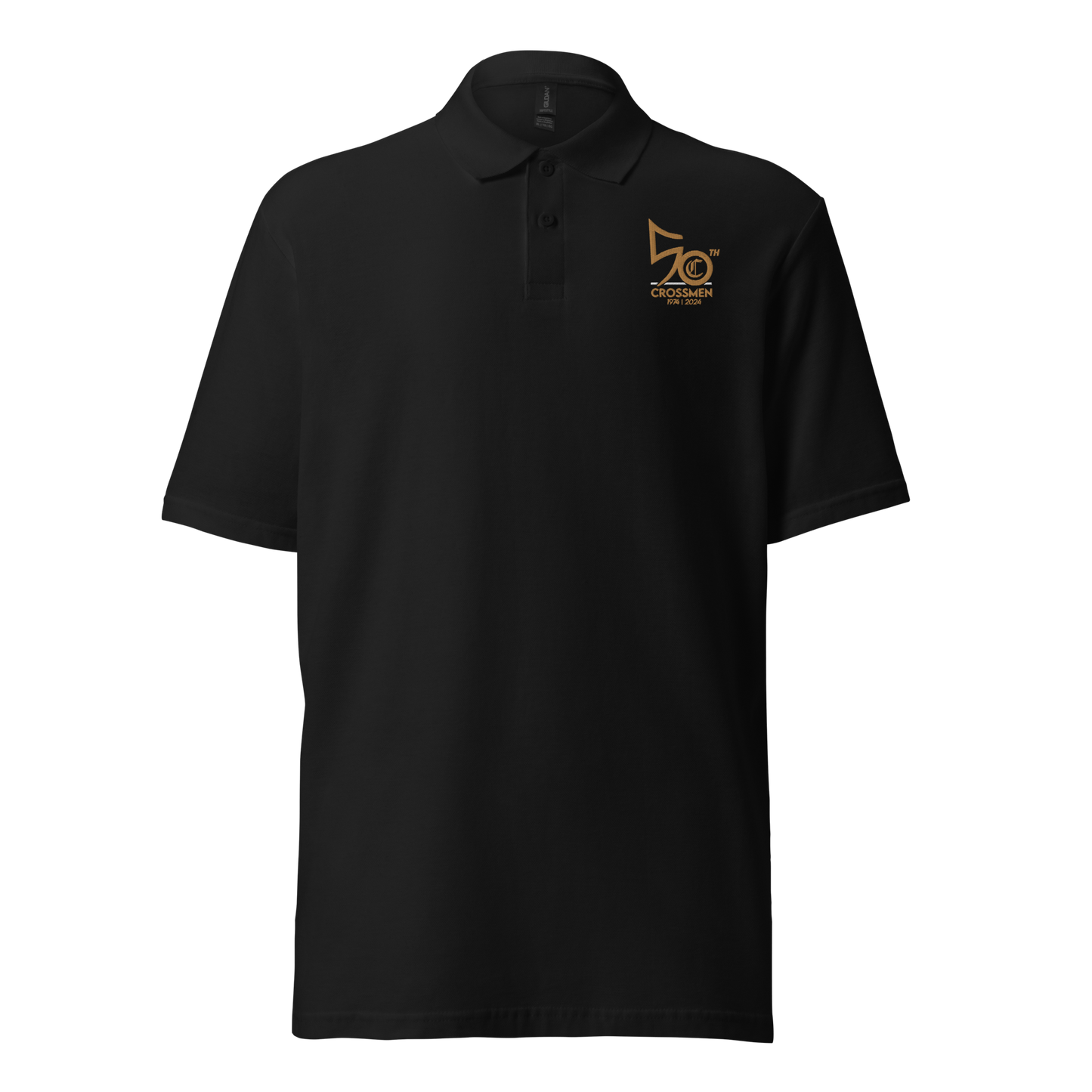 50th Anniversary Embroidered Unisex pique polo shirt