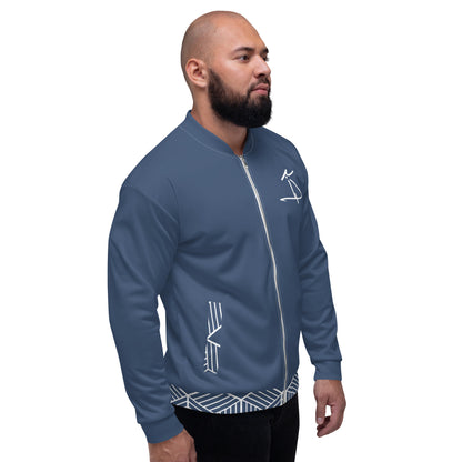 Delco unisex bomber jacket - blue